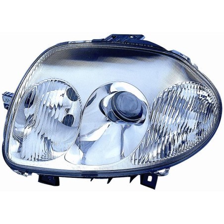 PROIETTORE DESTRO 2 PORTE HB3,H7 CON PARABOLA DOPPIA CON PREDISPOSIZIONE REGOLAZIONE ELETTRICA RENAULT CLIO II BBCB 19982001