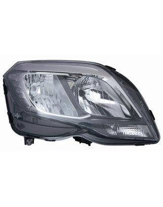 PROIETTORE DESTRO H7,H15 CON PARABOLA NERA MERCEDES-BENZ GLK X204 20122015