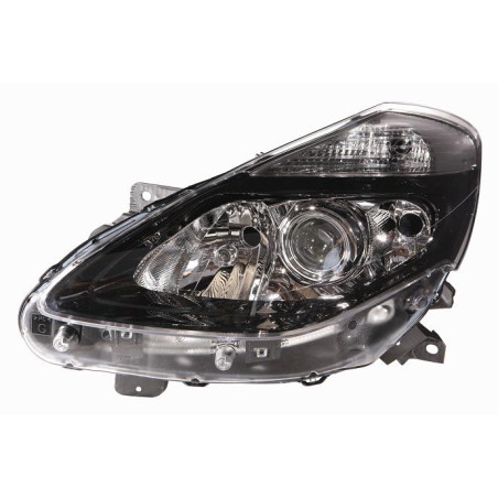 PROIETTORE SINISTRO H1,H7 CON PARABOLA NERA CON LENTICOLARE CON PREDISPOSIZIONE REGOLAZIONE ELETTRICA RENAULT CLIO III BR0 1CR0
