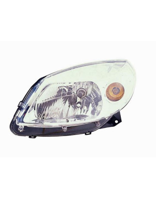 PROIETTORE SINISTRO H4 CON PARABOLA CROMATA CON PREDISPOSIZIONE REGOLAZIONE ELETTRICA DACIA SANDERO I BS 20082012