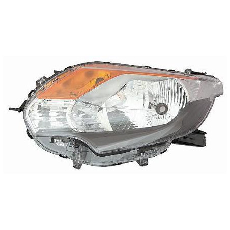 PROIETTORE DESTRO H4 CON PARABOLA NERA CON PREDISPOSIZIONE REGOLAZIONE ELETTRICA FIAT FULLBACK 502503 2016, MITSUBISHI PU L200 