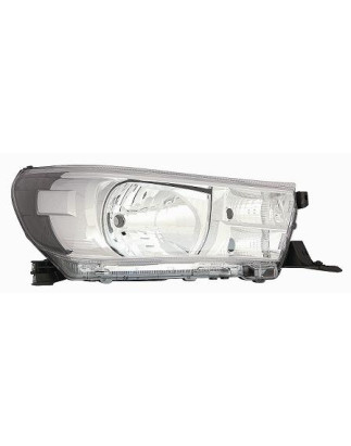 PROIETTORE DESTRO H4 CON PARABOLA CROMATA CON PREDISPOSIZIONE REGOLAZIONE ELETTRICA TOYOTA HI-LUX 2WD4WD N1 20152020