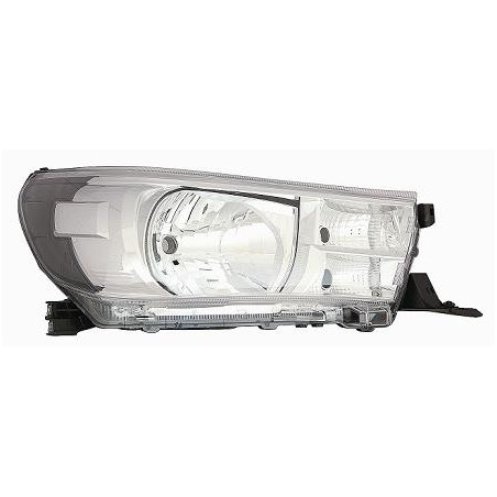 PROIETTORE DESTRO H4 CON PARABOLA CROMATA CON PREDISPOSIZIONE REGOLAZIONE ELETTRICA TOYOTA HI-LUX 2WD4WD N1 20152020