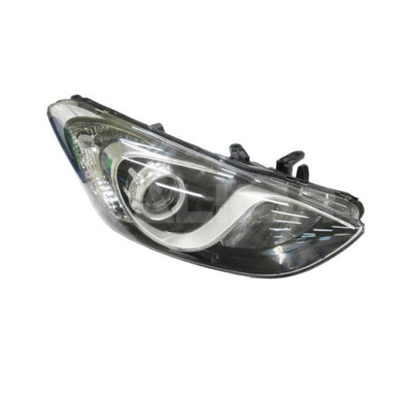 PROIETTORE DESTRO 3 PORTE H7 CON PARABOLA CROMATA CON MOTORE HYUNDAI i30 3D GD 20132017, HYUNDAI i30 5D GD 20122014