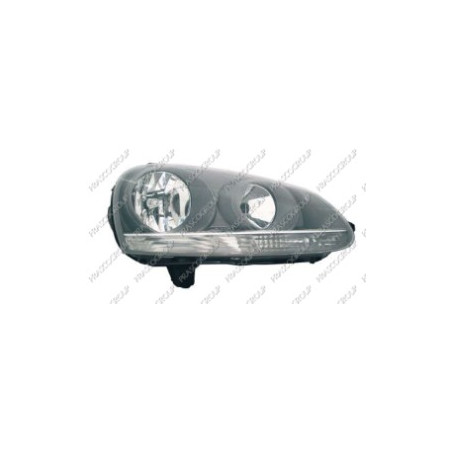 PROIETTORE DESTRO H7,H7 CON PARABOLA GRIGIA SCURA CON PREDISPOSIZIONE REGOLAZIONE ELETTRICA VOLKSWAGEN GOLF V 1K1 20042008, VOL