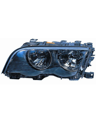 PROIETTORE SINISTRO H7,H7 CON PARABOLA NERA CON MOTORE CON CORNICE NERA CON PREDISPOSIZIONE REGOLAZIONE ELETTRICA BMW SERIES 3 