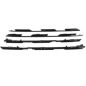 KIT MODANATURE GRIGLIA RADIATORE ANTERIORE CROMATO RENAULT CAPTUR II HF 20202024