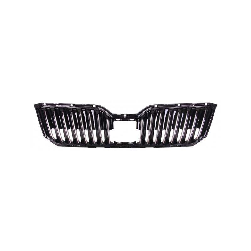GRIGLIA RADIATORE NERA LUCIDA CON MODANATURA CROMATA CON CRUISE CONTROL SKODA SUPERB 3V33V5 20152019