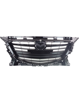 GRIGLIA PARAURTI ANTERIORE NERA LUCIDA MAZDA 3 SDN-HB BMBN 20132016, MAZDA 3 SDN-HB BP 20162019