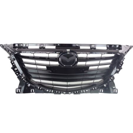 GRIGLIA PARAURTI ANTERIORE NERA LUCIDA MAZDA 3 SDN-HB BMBN 20132016, MAZDA 3 SDN-HB BP 20162019