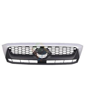 GRIGLIA PARAURTI ANTERIORE NERA-CROMATA TOYOTA HI-LUX 2WD4WD N1N2N3 20092012