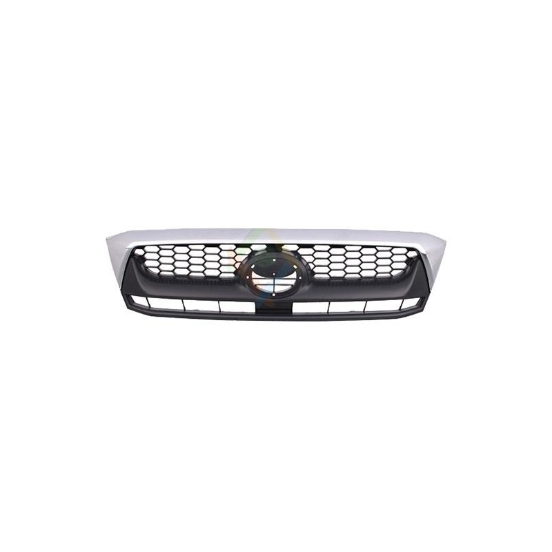 GRIGLIA PARAURTI ANTERIORE NERA-CROMATA TOYOTA HI-LUX 2WD4WD N1N2N3 20092012
