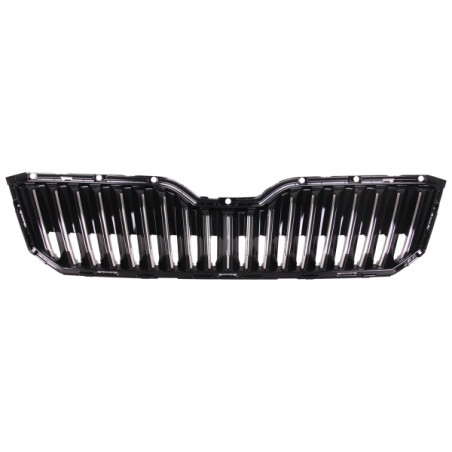 GRIGLIA RADIATORE NERA LUCIDA CON MODANATURA CROMATA SKODA SUPERB 3V33V5 20152019