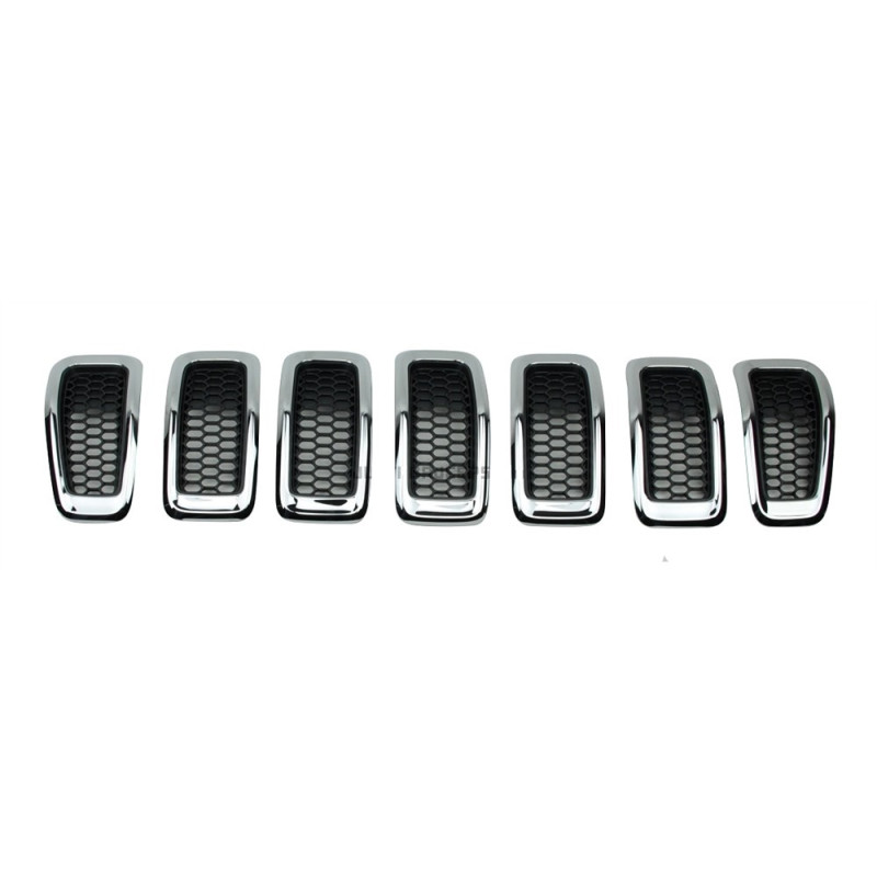 GRIGLIA ANTERIORE NERACROMATA COMPLETA 7 PEZZI JEEP CHEROKEE KL 20142019