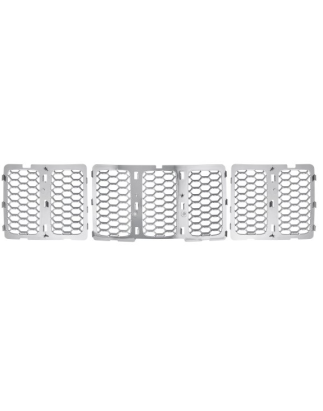 GRIGLIA PARAURTI ANTERIORE SUPERIORE CROMATA INTERNA JEEP GRAND CHEROKEE WKWK2 20142017