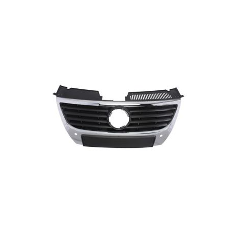 GRIGLIA PARAURTI ANTERIORE CROMATA DIAMETRO 130MM CON MODANATURA CON SENSORI VOLKSWAGEN PASSAT 3C23C5 20052011