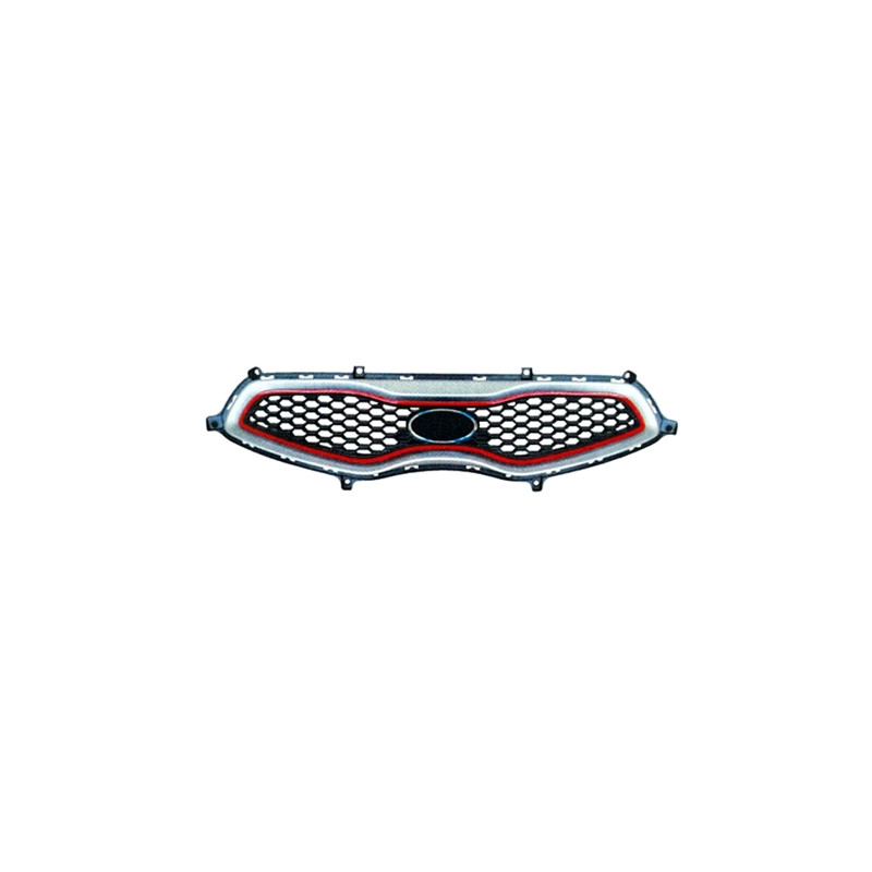 GRIGLIA RADIATORE 3 PORTE NERA CON CORNICE SILVERROSSA KIA PICANTO TA 20112015
