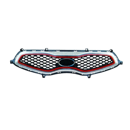 GRIGLIA RADIATORE 3 PORTE NERA CON CORNICE SILVERROSSA KIA PICANTO TA 20112015