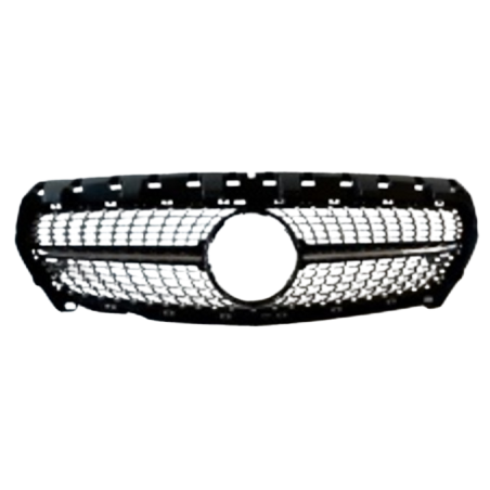 GRIGLIA PARAURTI ANTERIORE NERA LUCIDA CROMATA MERCEDES-BENZ CLA 117 20132016, MERCEDES-BENZ CLA 117 20162019