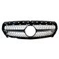 GRIGLIA PARAURTI ANTERIORE NERA LUCIDA CROMATA MERCEDES-BENZ CLA 117 20132016, MERCEDES-BENZ CLA 117 20162019