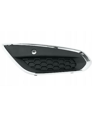 GRIGLIA PARAURTI ANTERIORE SINISTRA NERA CON MODANATURA CROMATA CON SENSORI VOLVO S60V60 155157134 20102013