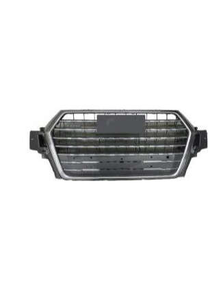 GRIGLIA PARAURTI ANTERIORE CENTRALE NERA E SATINATA CON SENSORI AUDI Q7 4MB4MG4MQ 20152019
