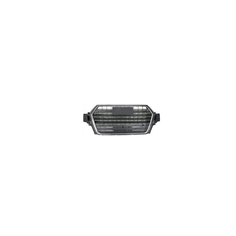 GRIGLIA PARAURTI ANTERIORE CENTRALE NERA E SATINATA CON SENSORI AUDI Q7 4MB4MG4MQ 20152019