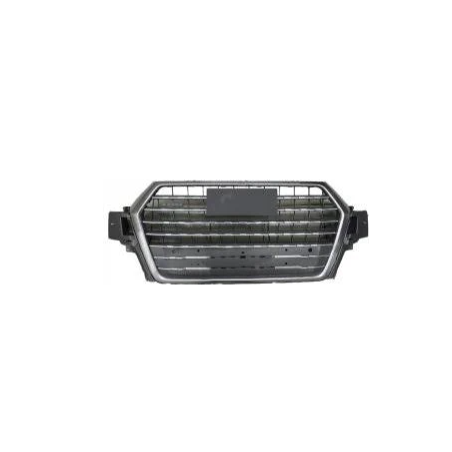 GRIGLIA PARAURTI ANTERIORE CENTRALE NERA E SATINATA CON SENSORI AUDI Q7 4MB4MG4MQ 20152019