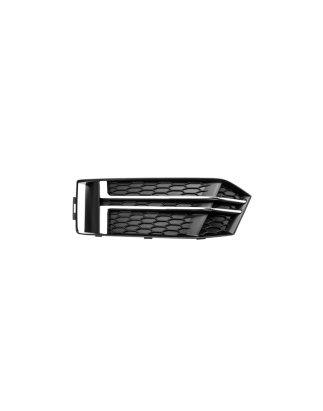 GRIGLIA PARAURTI ANTERIORE SINISTRA NERA CON MODANATURA CROMATA AUDI A4 8W28WC8W58WD 20152018