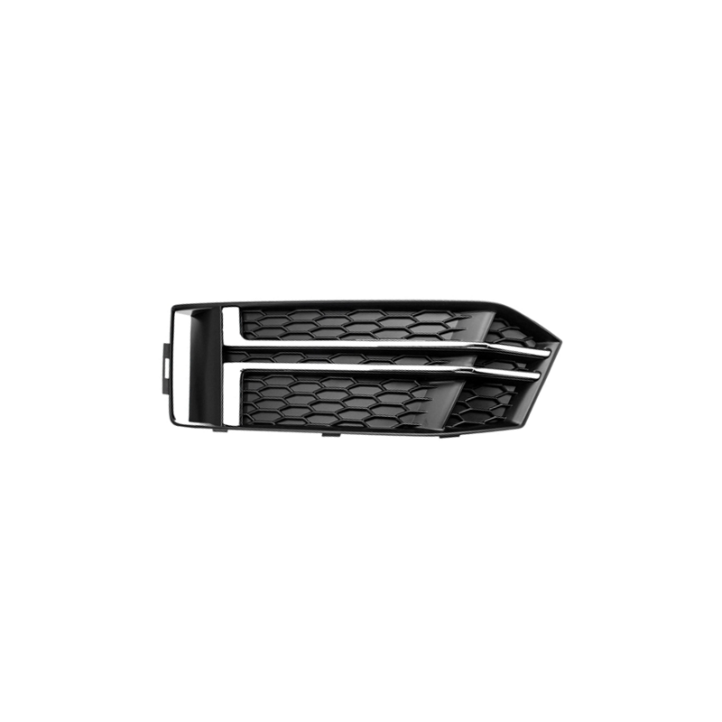GRIGLIA PARAURTI ANTERIORE SINISTRA NERA CON MODANATURA CROMATA AUDI A4 8W28WC8W58WD 20152018