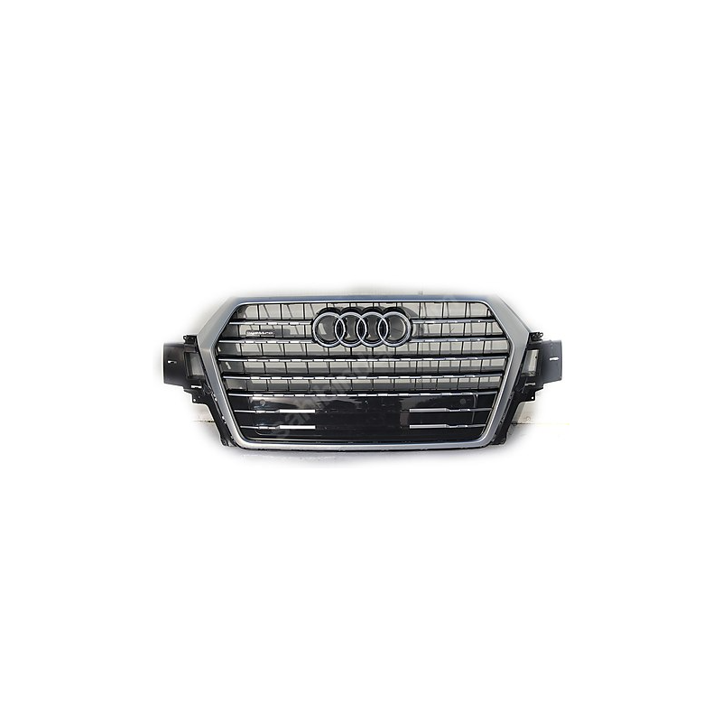 GRIGLIA PARAURTI ANTERIORE CENTRALE NERA E SATINATA AUDI Q7 4MB4MG4MQ 20152019