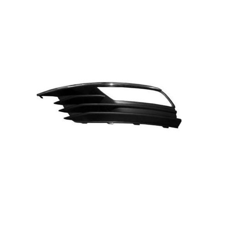 GRIGLIA PARAURTI ANTERIORE SINISTRA NERA CON FENDINEBBIA CON MODANATURA CROMATA AUDI A3 SEDANCABRIO 8V78VE8VS8VM 20132016