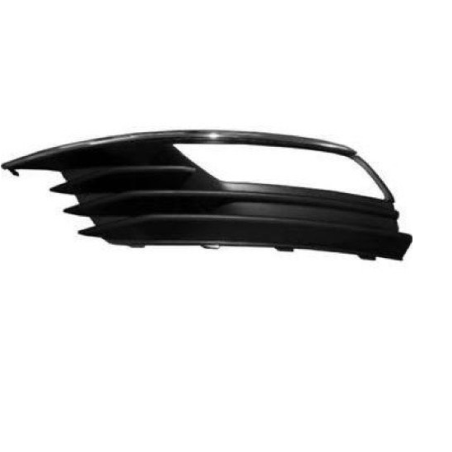 GRIGLIA PARAURTI ANTERIORE SINISTRA NERA CON FENDINEBBIA CON MODANATURA CROMATA AUDI A3 SEDANCABRIO 8V78VE8VS8VM 20132016