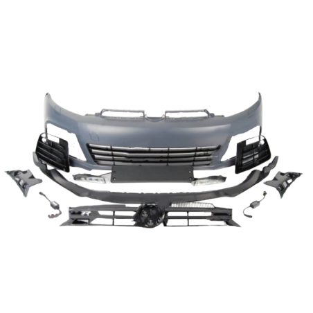 PARAURTI ANTERIORE  KIT CONVERSIONE  CON PRIMER CON LAVAFARI VOLKSWAGEN GOLF VI 5K1 20082013 VERS R20