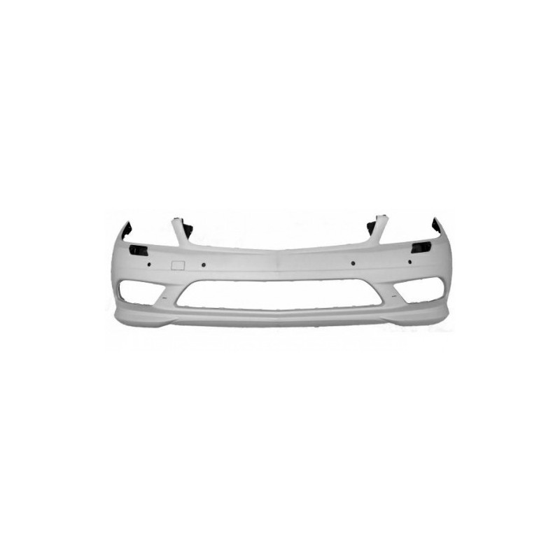 PARAURTI ANTERIORE CON PRIMER CON FORI SENSORI CON LAVAFARI MERCEDES-BENZ C CLASS W204 20112014 VERS AMG