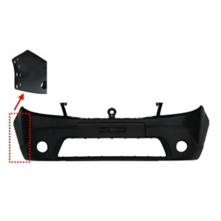 PARAURTI ANTERIORE CON PRIMER CON FENDINEBBIA DACIA SANDERO I BS 20082012