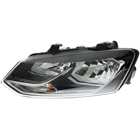PROIETTORE SINISTRO H7,H7 CON PARABOLA NERA CON MOTORE VOLKSWAGEN POLO 6C1 20142017