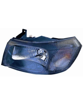 PROIETTORE SINISTRO H4 CON PARABOLA NERA CON PREDISPOSIZIONE REGOLAZIONE ELETTRICA FORD TRANSIT FAFBFZFC 20002006