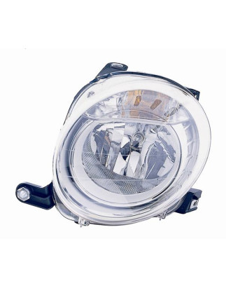 PROIETTORE SINISTRO H7 CON PREDISPOSIZIONE REGOLAZIONE ELETTRICA FIAT 500 312 20072015, FIAT 500 312 2015