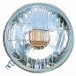 PROIETTORE DESTROSINISTRO CROMATO ASIMMETRICO SENZA LUCE DI POSIZIONE E SENZA CORNICE FIAT 500 F  L  R 19651975