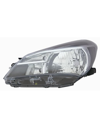 PROIETTORE DESTRO 5 PORTE H4 CON PARABOLA CON PREDISPOSIZIONE REGOLAZIONE ELETTRICA TOYOTA YARIS III P13 20142017