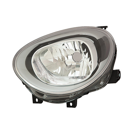 PROIETTORE SINISTRO H4 CON PARABOLA NERA CON MOTORE CON PREDISPOSIZIONE REGOLAZIONE ELETTRICA FIAT 500 X 334 20152019, FIAT 500