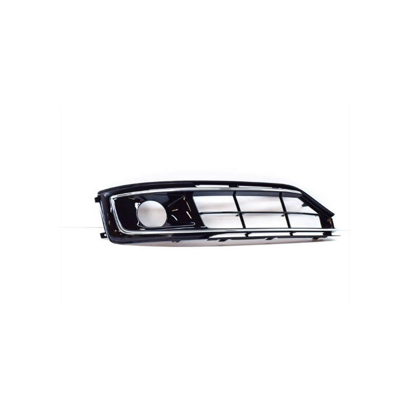 GRIGLIA PARAURTI ANTERIORE SINISTRA APERTA CROMATA CON FORI SENSORI AUDI A8 4H24H84HC4HL 20132017
