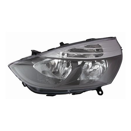 PROIETTORE DESTRO H7,H1 CON PARABOLA NERA CON BORDO INTERNO NERO CON MOTORE RENAULT CLIO IV BHKH 20132016, RENAULT CLIO IV BHKH