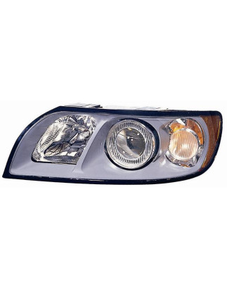 PROIETTORE SINISTRO H7,HB3 CON PARABOLA GRIGIA VOLVO S40 544 20042007, VOLVO S40 544 2007201  VOLVO V50 545 20042007, VOLVO V50