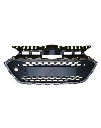GRIGLIA PARAURTI ANTERIORE NERA CON MODANATURA CROMATA CON SENSORI HYUNDAI i20 II COUPE GB 20142018, HYUNDAI i20 II HB GBIB 201