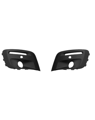 KIT GRIGLIE PARAURTI ANTERIORE NERO CSENSORE CON SEDE FENDINEBBIA CITROEN BERLINGO B9 20152019, PEUGEOT PARTNER 20152019