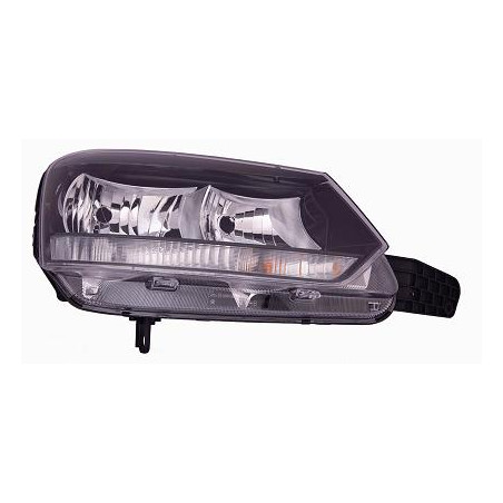 PROIETTORE SINISTRO H7,H7 CON PARABOLA NERA SKODA YETI 5L 2013