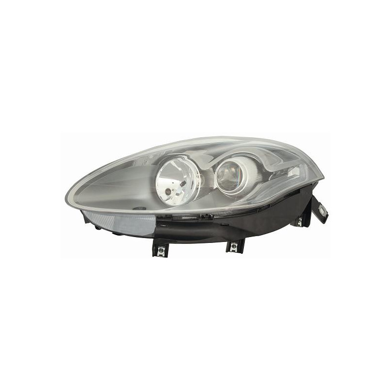 PROIETTORE DESTRO 2H1 CON PARABOLA GRIGIO SCURO CON INDICATORE DI DIREZIONE BIANCO FIAT BRAVO 198 20072014 VERS 2010