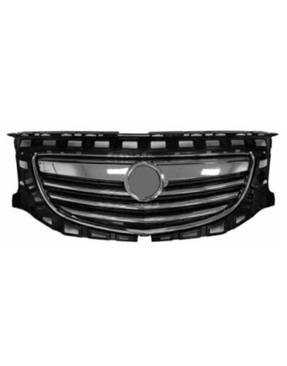GRIGLIA PARAURTI ANTERIORE NERA COMPLETA CON MODANATURA CROMATA OPEL INSIGNIA G09 20082013, OPEL INSIGNIA G09 20132017